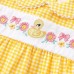 Cute Grid Pattern Baby Romper for Girls, Summer Fresh Style, Triangular Bodysuit, One-Piece Crawling Suit