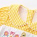 Cute Grid Pattern Baby Romper for Girls, Summer Fresh Style, Triangular Bodysuit, One-Piece Crawling Suit