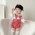 Cute Kids Plaid Romper Set Spring and Autumn New Style Triangle One-Piece 2-Piece Overalls Baby Bodysuit Cute Kids Plaid Romper Set Spring and Autumn New Style Triangle One-Piece 2-Piece Overalls Baby Bodysuit