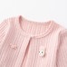 Fashionable New  Princess Dress Set for Girls Spring Summer Casual Outfit with Cardigan and Puffy Skirt