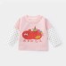 Girls' Pure Cotton Long Sleeve T-Shirt, Printed Innerwear for Baby Girls, Spring Style A-Class Fabric