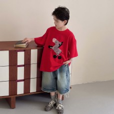Cotton printed half sleeved top for children's t-shirt