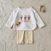 Ice cream towel embroidered two-piece home suit set