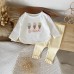 Ice cream towel embroidered two-piece home suit set