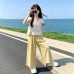 Cute Floral Outfit for Girls,TopTwo-Piece Suit for Medium to Big Kids
