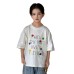Embroidered Mid Sleeve Top