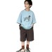 Children's loose five quarter sleeve top
