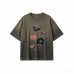 Children's printed cotton loose half sleeved top