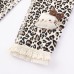 Cute Cartoon Leopard Print Long Pants for Girls Spring Autumn Casual Bottoms Kids' Stretchy Leggings