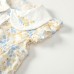 Floral lapel jumpsuit