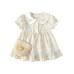 Collar short sleeved girls' dress Collar short sleeved girls' dress