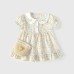 Collar short sleeved girls' dress Collar short sleeved girls' dress