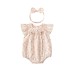 Floral flying sleeve jumpsuit