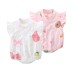 Infant Pure Cotton Triangular Bodysuit Summer Newborn Baby Lightweight Sleeveless Onesie