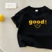 Summer New Children's Short Sleeve T-Shirt for Boys and Girls, Pure Cotton Kids Round Neck Cartoon Print Top