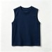 Cotton Solid Color Sleeveless Vest for Kids, Round Neck, Pure Cotton Children's T-Shirt, Unisex Summer Wear