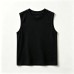 Cotton Solid Color Sleeveless Vest for Kids, Round Neck, Pure Cotton Children's T-Shirt, Unisex Summer Wear