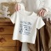 Cotton Children's Short Sleeve T-Shirt with Cartoon Print Casual Summer Clothing Cotton Children's Short Sleeve T-Shirt with Cartoon Print Casual Summer Clothing