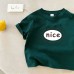 Summer New Children's Short Sleeve T-Shirt for Boys and Girls, Pure Cotton Kids Round Neck Cartoon Print Top