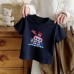 Summer New Children's Short Sleeve T-Shirt for Boys and Girls, Pure Cotton Kids Round Neck Cartoon Print Top