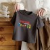 Children's Short Sleeve T-Shirt Pure Cotton Cartoon Print Top