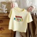 Children's Short Sleeve T-Shirt Pure Cotton Cartoon Print Top