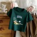 Children's Short Sleeve T-Shirt  Pure Cotton Cartoon Print Top