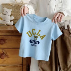 Cotton Children's Short Sleeve T-Shirt with Cartoon PrintCasual Summer Clothing