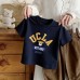 Cotton Children's Short Sleeve T-Shirt with Cartoon PrintCasual Summer Clothing