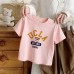 Cotton Children's Short Sleeve T-Shirt with Cartoon PrintCasual Summer Clothing