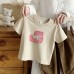 Summer New Children's Short Sleeve T-Shirt for Boys and Girls Cartoon Print Casual Top