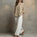 Bohemian Style Loose Elegant Set for Women Casual Vacation Outfit Bohemian Style Loose Elegant Set for Women Casual Vacation Outfit