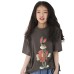 Cute Cartoon Print Short Sleeve T-Shirt for Kids