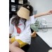 Cute Cartoon Print Short Sleeve T-Shirt for Kids