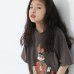 Cute Cartoon Print Short Sleeve T-Shirt for Kids