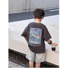 Casual Cotton Short Sleeve T-Shirt for Boys Stylish Printed Design