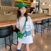 Girls' Casual Loose Oversized Short Sleeve T-Shirt, Girls' Casual Loose Oversized Short Sleeve T-Shirt,