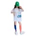 Girls' Casual Loose Oversized Short Sleeve T-Shirt, Girls' Casual Loose Oversized Short Sleeve T-Shirt,