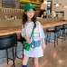 Girls' Casual Loose Oversized Short Sleeve T-Shirt, Girls' Casual Loose Oversized Short Sleeve T-Shirt,