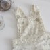 Floral print overalls set with adjustable overalls and straight leg pants