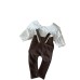 High impact strap overalls for baby girls