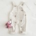 Flower Embroidered Strap Pants Cute Strap Pants