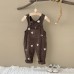 Flower Embroidered Strap Pants Cute Strap Pants