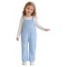 Flower embroidered overalls with adjustable shoulder straps versatile casual pants