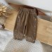 Flower embroidery high waisted versatile loose casual pants