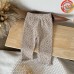 Lace hem floral pattern casual leggings Lace hem floral pattern casual leggings