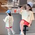 Girls' Short Sleeve T-Shirt Casual Loose Fit Top for Older Children
