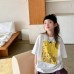 Girls' Short Sleeve T-Shirt Cotton Loose Printed Casual Round Neck Tee Shirt