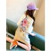 Girls' Short Sleeve Loose Mid-Length T-Shirt Dress