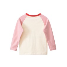 Cute Bear Shoulder Sleeve Long Sleeve T-Shirt for Girls